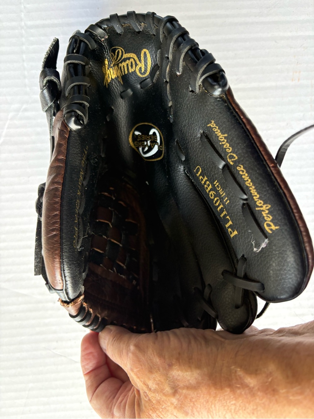 Rawlings Youth 11 Black/Brown Baseball Glove - Professional Series Left Hand  Th
